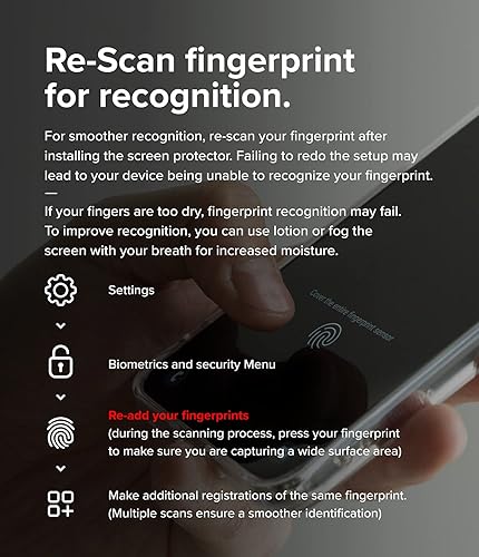 Miniatura 6 de Ringke Vidrio [Cobertura inastillable] Compatible con Samsung Galaxy S23 Plus 5G, protector de múltiples capas de vidrio templado de alta calidad