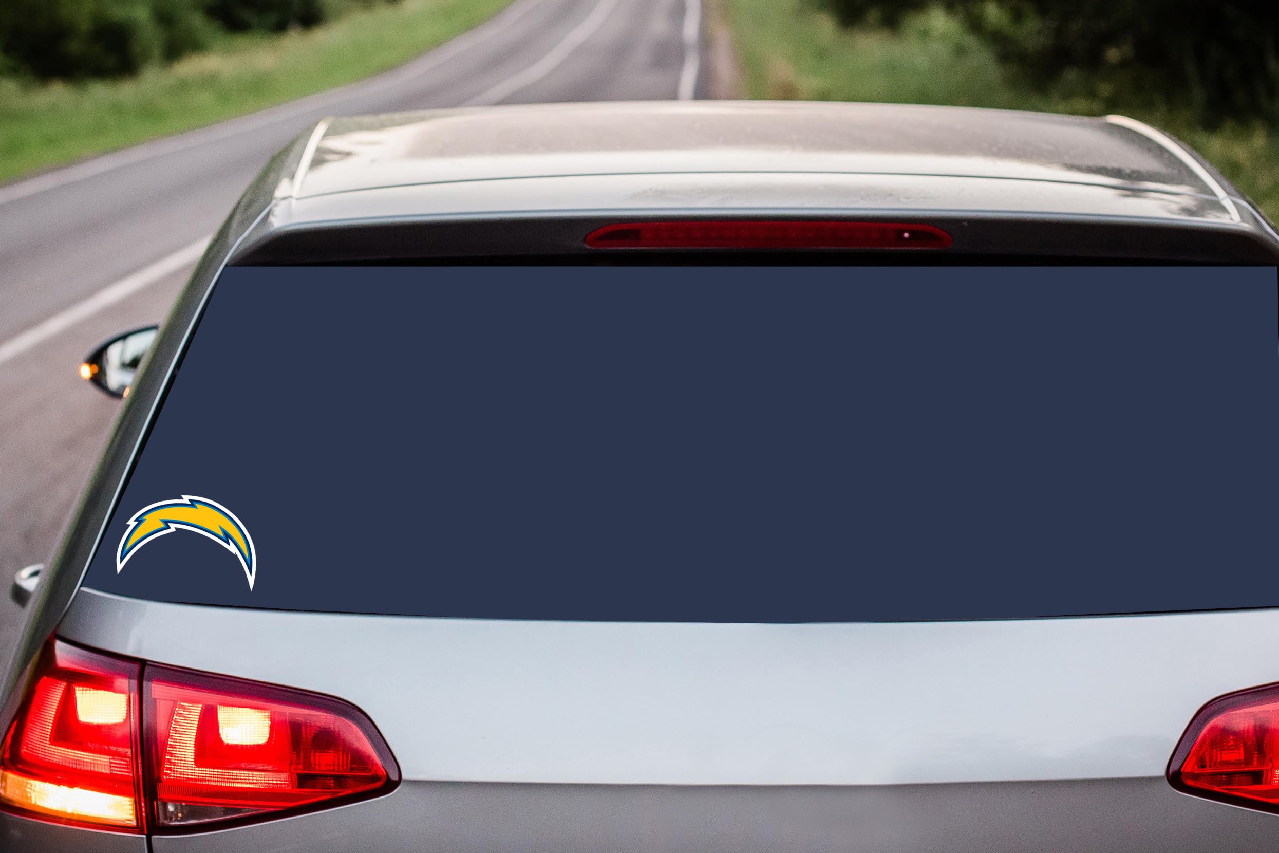 NFL Siskiyou Sports Fan Shop Los Angeles Chargers Auto Decal 8 inch sheet Team Color
