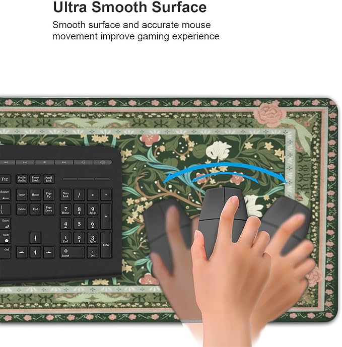 Alfombrilla XXL Floral Antideslizante para Escritorio miniatura 7