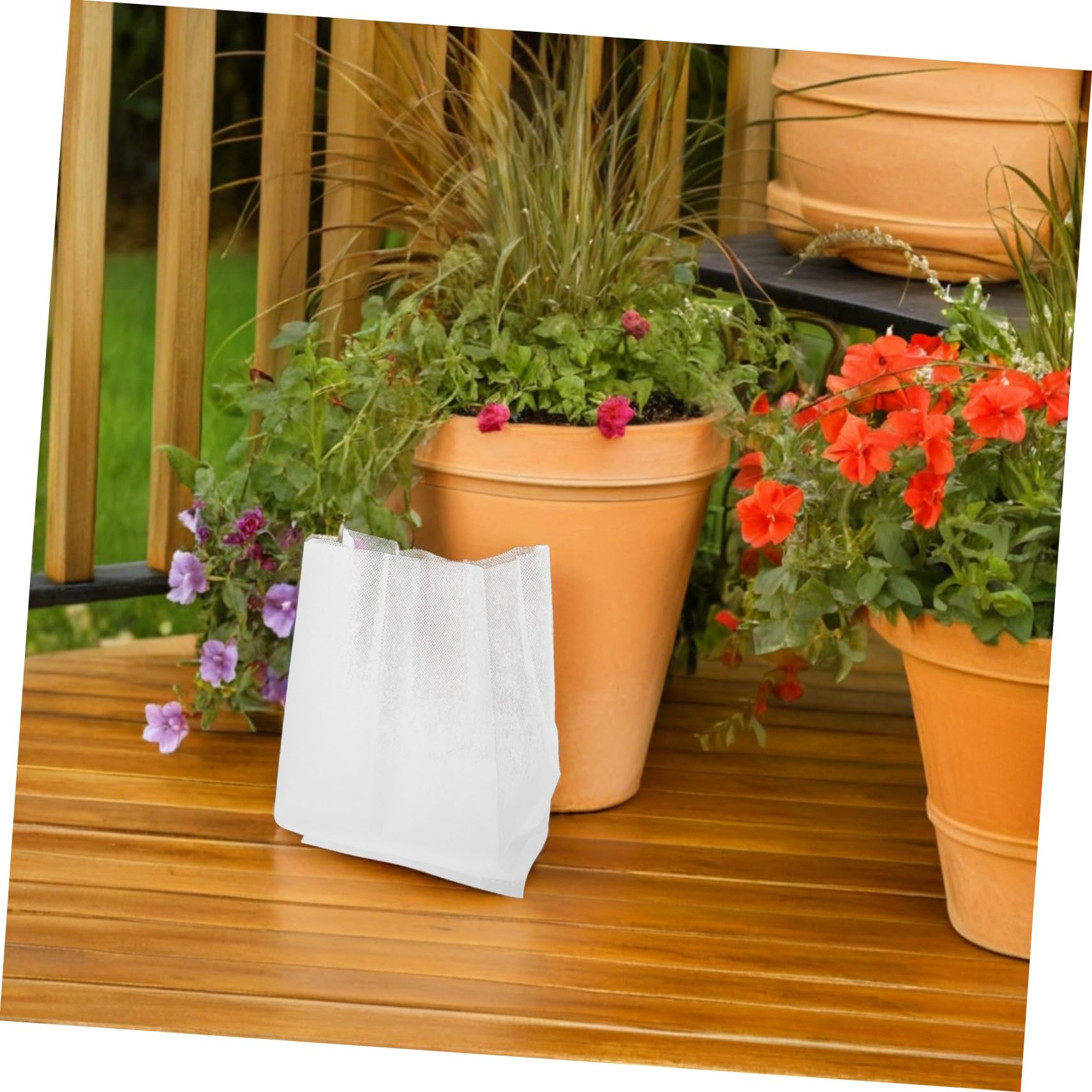 Didiseaon 200 Pièces Sacs de Culture Non Tissés pour Semis Sacs Respirants Épaissis pour Légumes Fruits et Plantes Balcon Toit et Intérieur