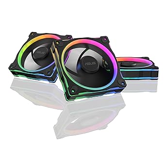 ASUS Prime MR120 ARGB Fan Black Triple Pack, 28mm Extra-Thick