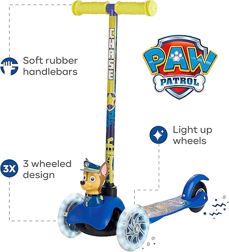 Miniatura 2 de Patineta autoequilibrante para niños pequeños con ruedas iluminadas, cubierta extraancha, plataforma de 3 ruedas, freno activado por el pie