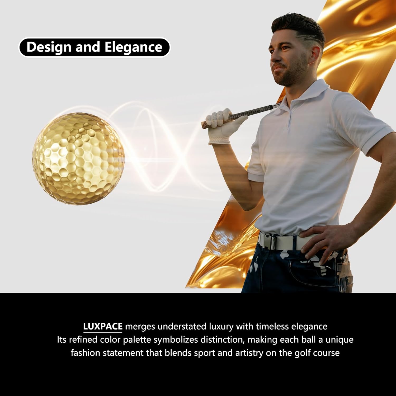 2-Layers Premium Golf Ball - Performance Golf Ball for Distance and Straighter Shots, Personalized Antique Gifts for Men Golf Tees Gift Set