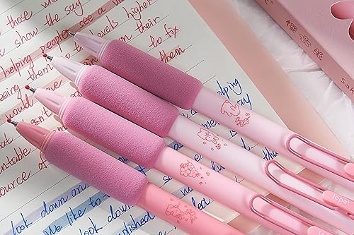 Miniatura 8 de Bolígrafos retráctiles de tinta de secado rápido, cómodos bolígrafos de escritura de punta fina de 0.020 in, tinta negra, perfectos para suministros