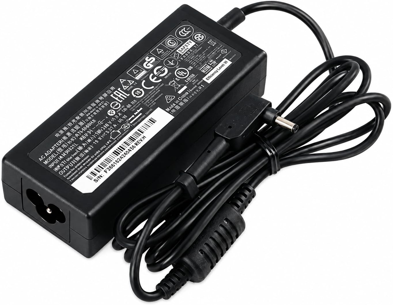 Laplife 19V 2.37A 45 Watt Replacement Laptop Adapter/Charger Pin Size 3.0 x 1.1 mm for Acer Swift 3, Aspire v13 P3 Chromebook 11 13 14 15 N7 R11 c720 CB3 CB5 Black