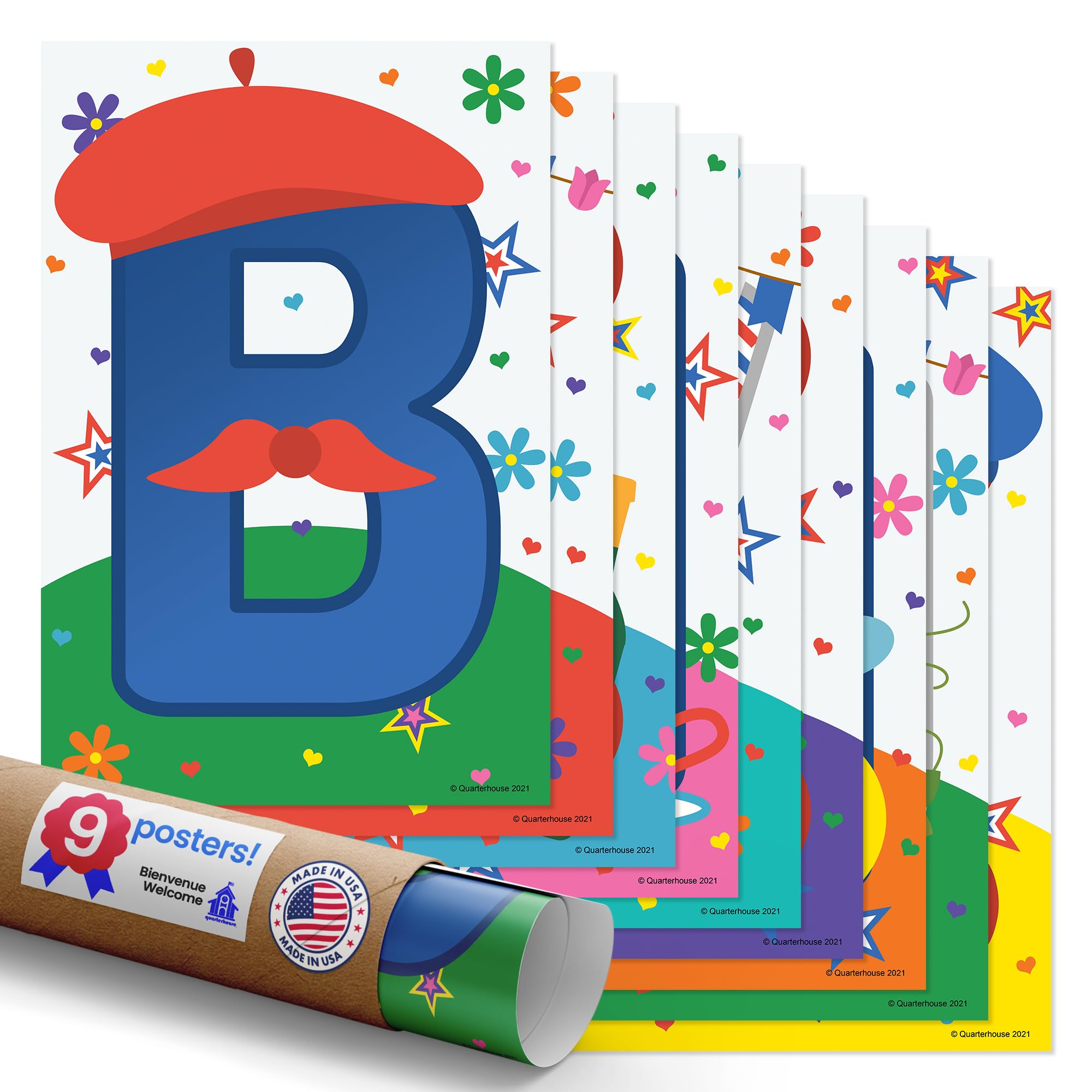 English Classroom Posters Quarterhouse Color Theory Poster Set