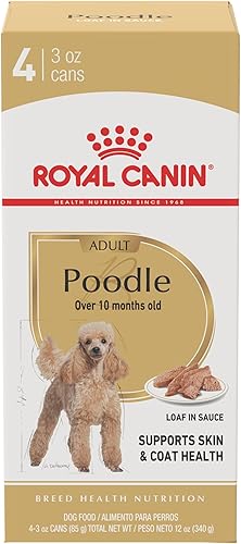 Royal canin raza Salud de la Alimentación Loaf en salsa perro Poodle Multipack, 3oz, caso de 4
