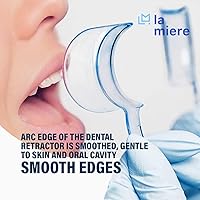 Vista 5 de LA MIERE Retractor dental de mejillas en forma de C, tamaño S, M, L, paquete de 3, azul
