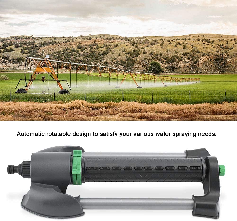 Irrigatore per Giardino Irrigatori da Giardino Automatico Irrigatore Irrigazione Irrigazione Strumento Rotante Irrigatore Irrigatore Oscillante Automatico Per Prato Giardino Con 20 Sfiati Acqua LS