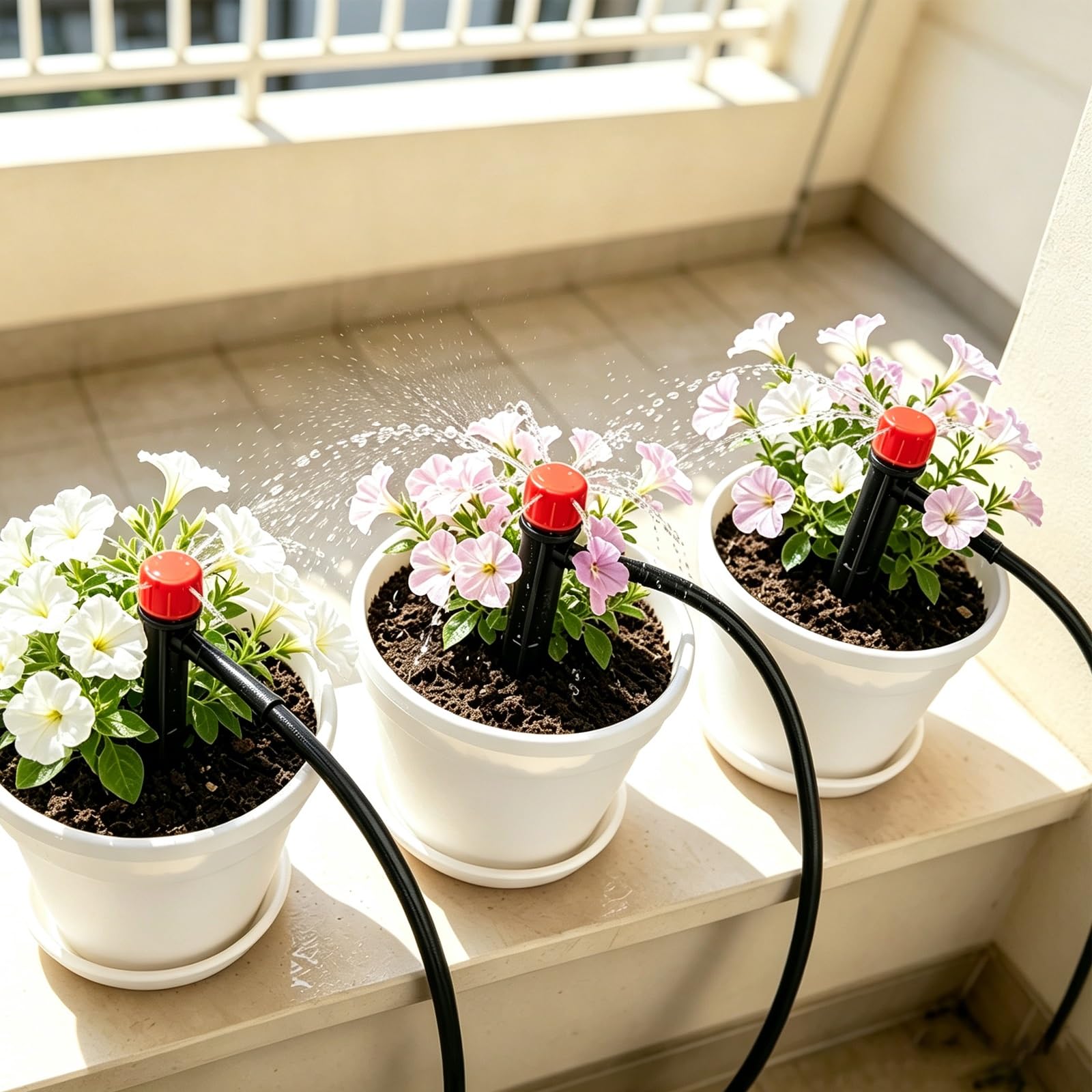 Kit De Systems De Tuberías para Riego De Jardines, Riego por Goteo
