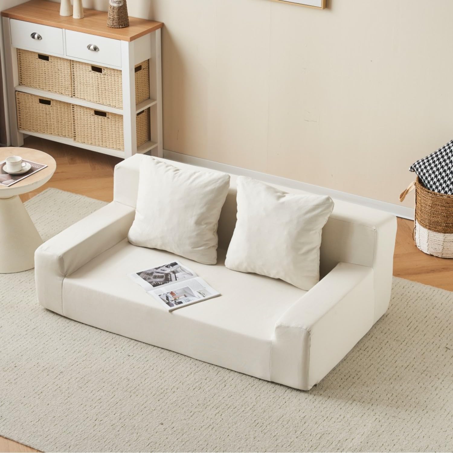 41%割」ソファ ソファベッド フロアソファ コンパクト ローソファ