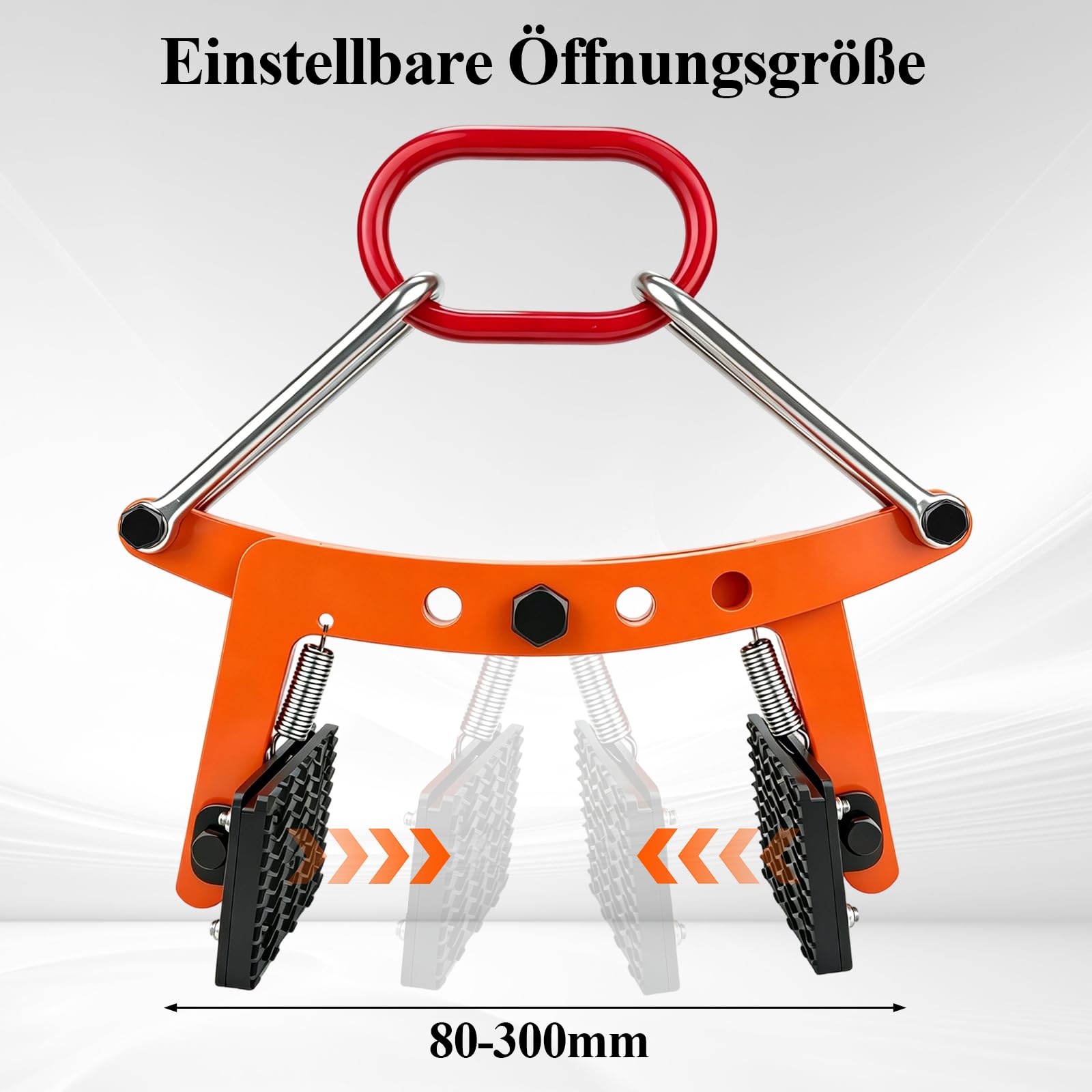 280 kg Versetzzange Bordsteinzange, Steinheber Steingreifer Bordsteinzange Hebezange Zum Anheben und Transportieren Verstellbare Öffnung 8-30 CM, Verdickte Stahlplatte