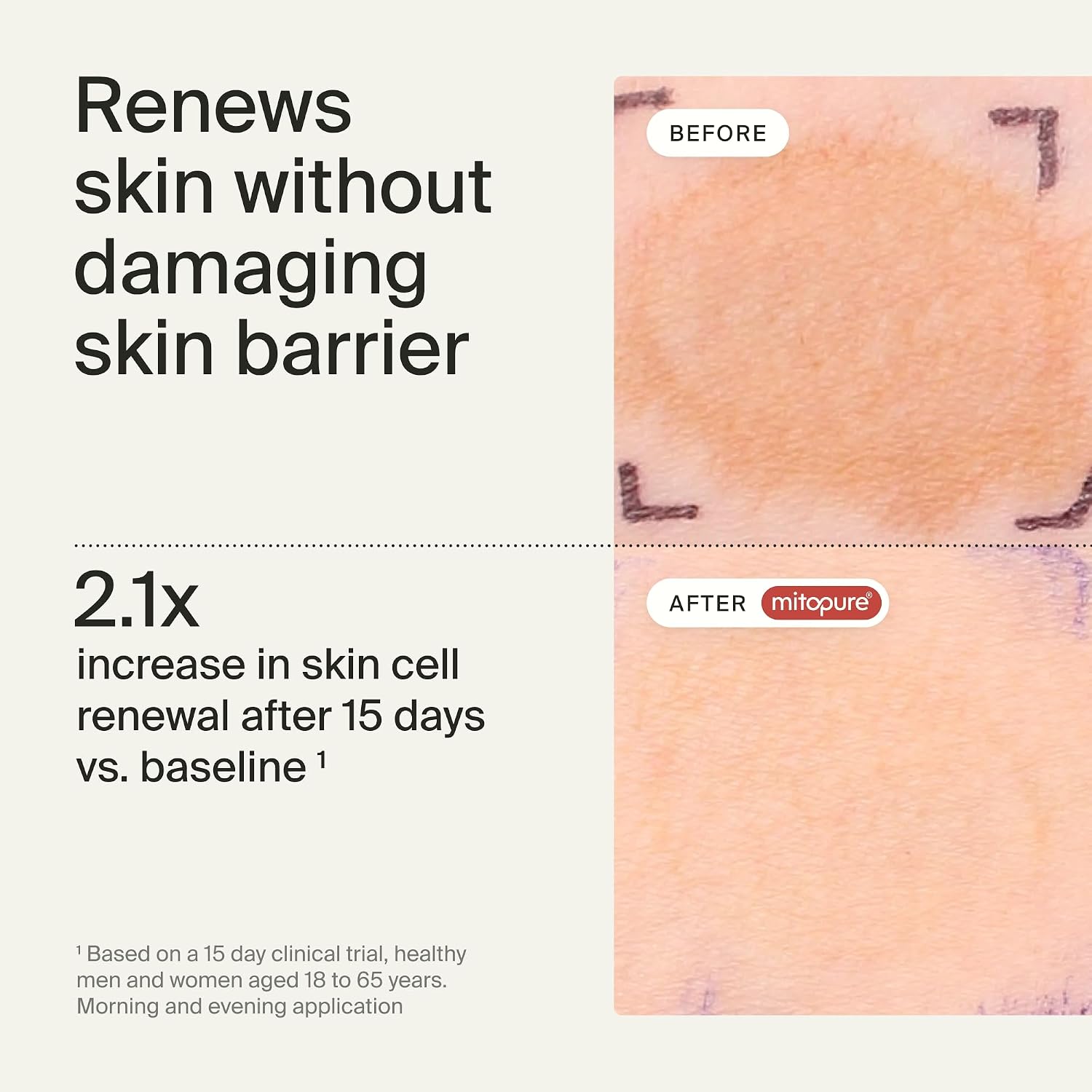 Timeline Mitopure™ Travel Size Resurfacing Face Exfoliator with Acids to Purify, Tone, Hydrate, Refine Texture & Unclog Pores - .30mL