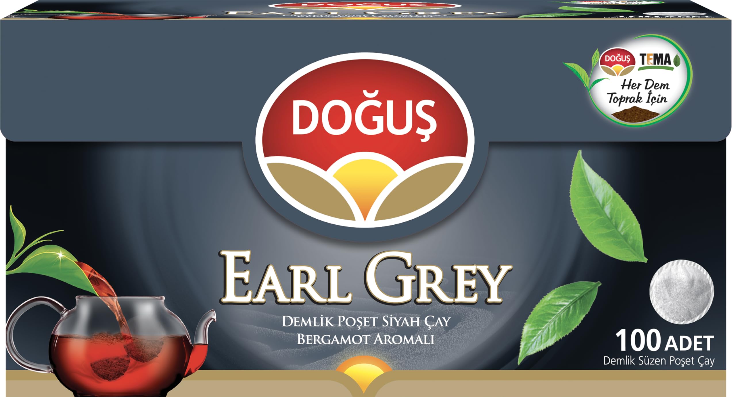 Doğuş Çay Earl Grey Demlık Poset 100 * 3.2 Gr