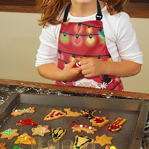 Vista 115 de doginthehole Delantal para niños con bolsillo para niños y niñas, delantales de chef ajustables con 2 bolsillos para cocinar, pintar