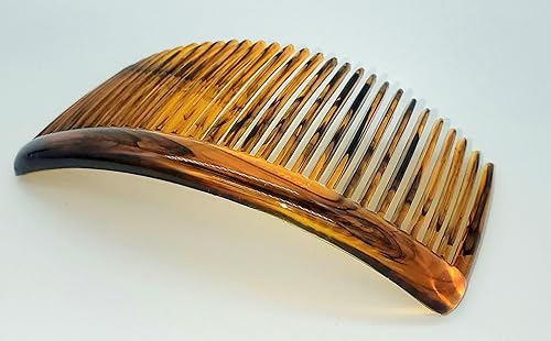 Miniatura 8 de Good Hair Days Peines laterales de Estados Unidos, 2 peines curvados grandes para el pelo de concha de tortuga para mujeres, giro francés, peinado