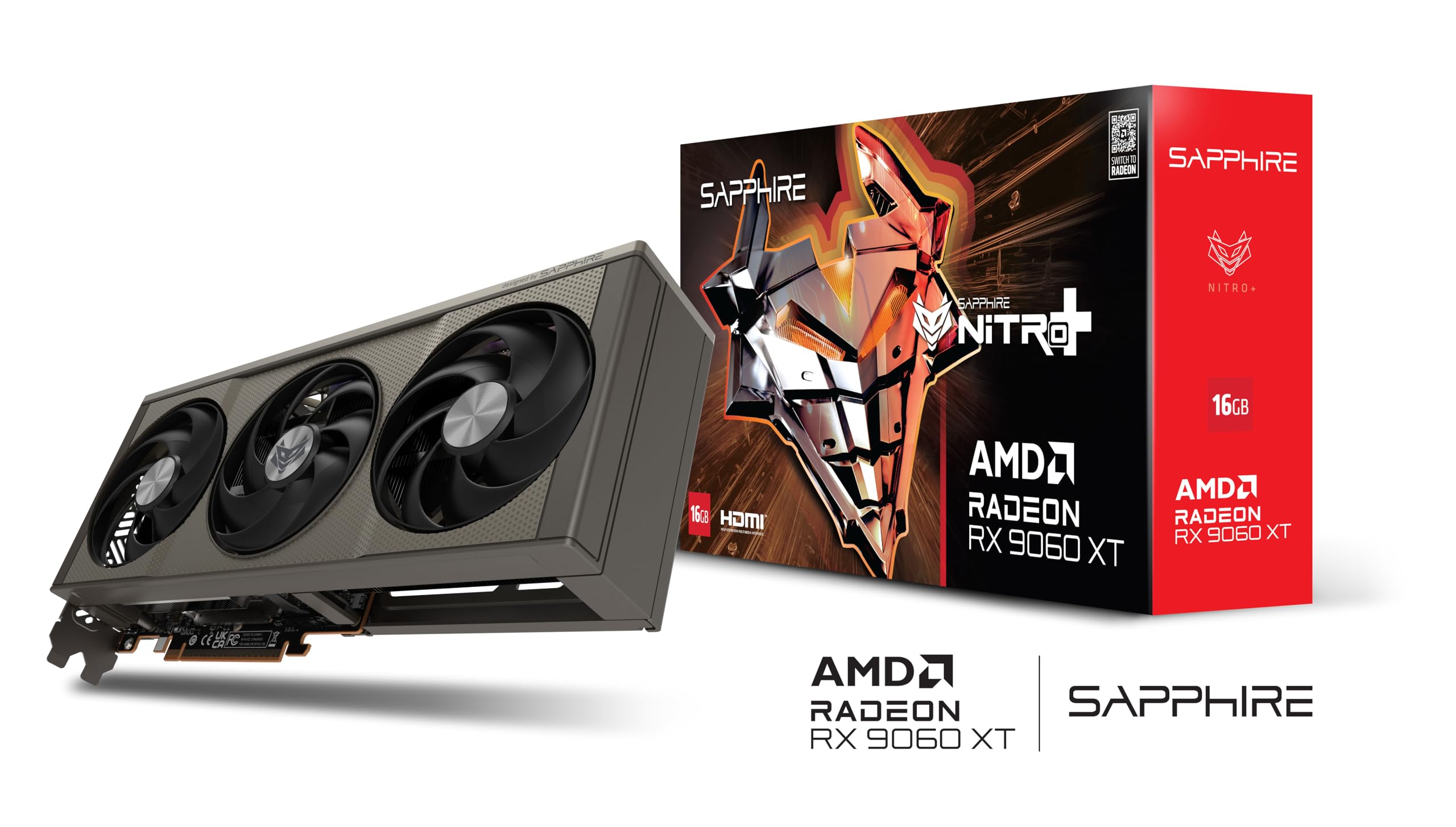Sapphire Technology Nitro Plus AMD Radeon RX 9060 XT Gaming OC 16GB Double HDMI-DP