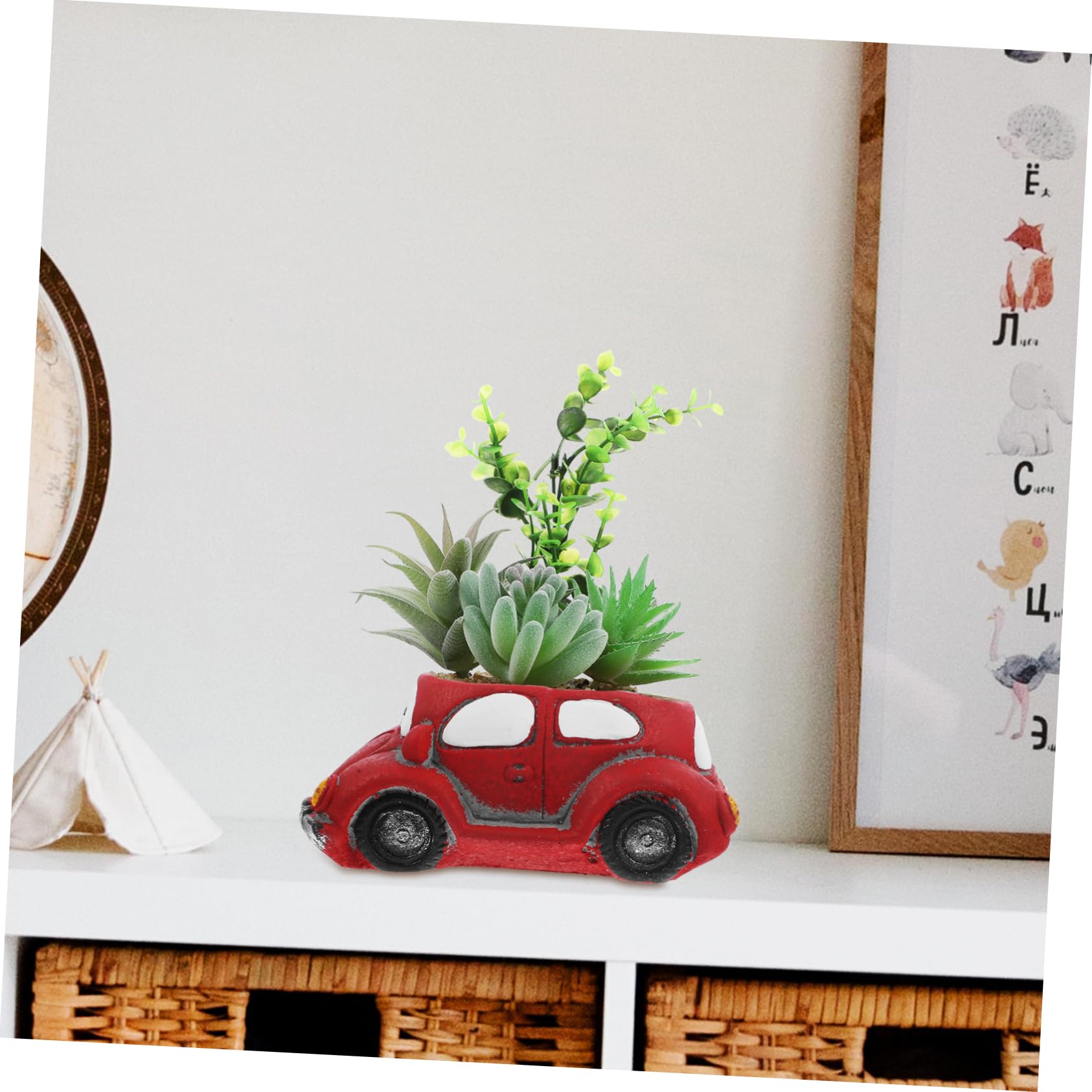 Amazon.com : Creative Retro Car Flower Pot for Unique Cartoon