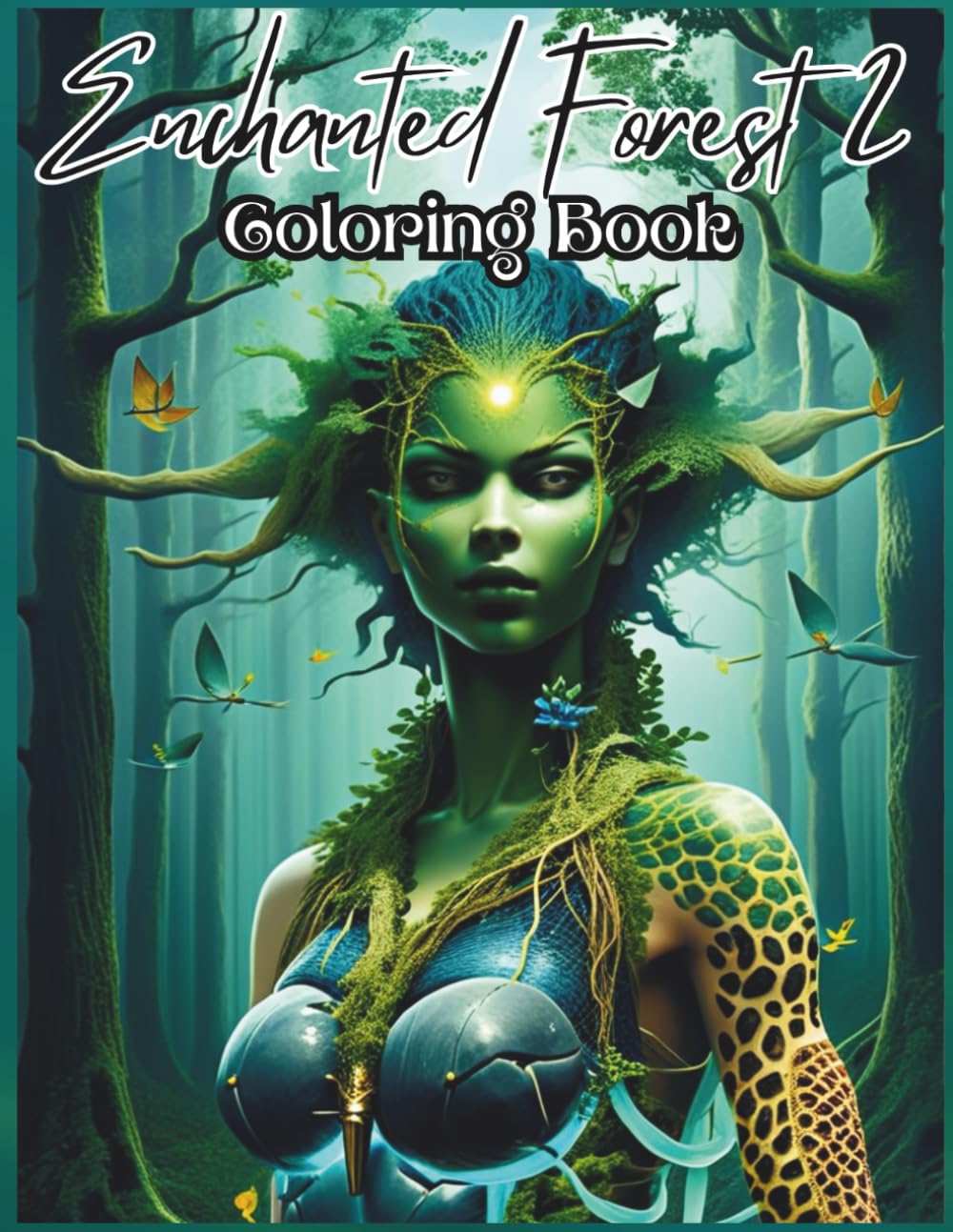 Enchanted Forest Coloring Book 2: Magical Creatures, Fairies, Dragons, and Mythical Beings for Relaxation and Stress Relief