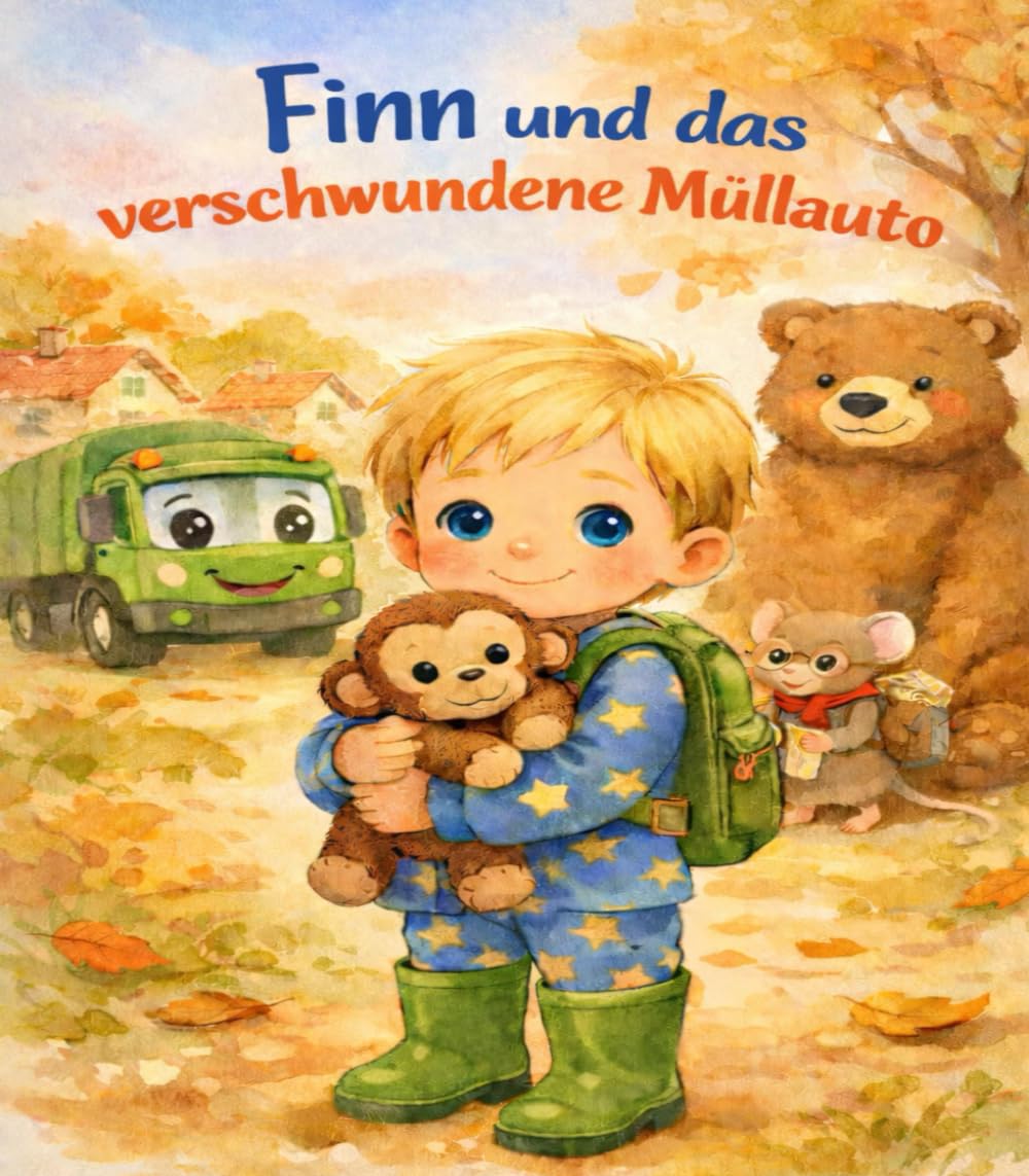 Finn und das verschwundene Müllauto: Eine liebevolle Geschichte über Freundschaft und Zusammenhalt (Die Abenteuer von Finn)