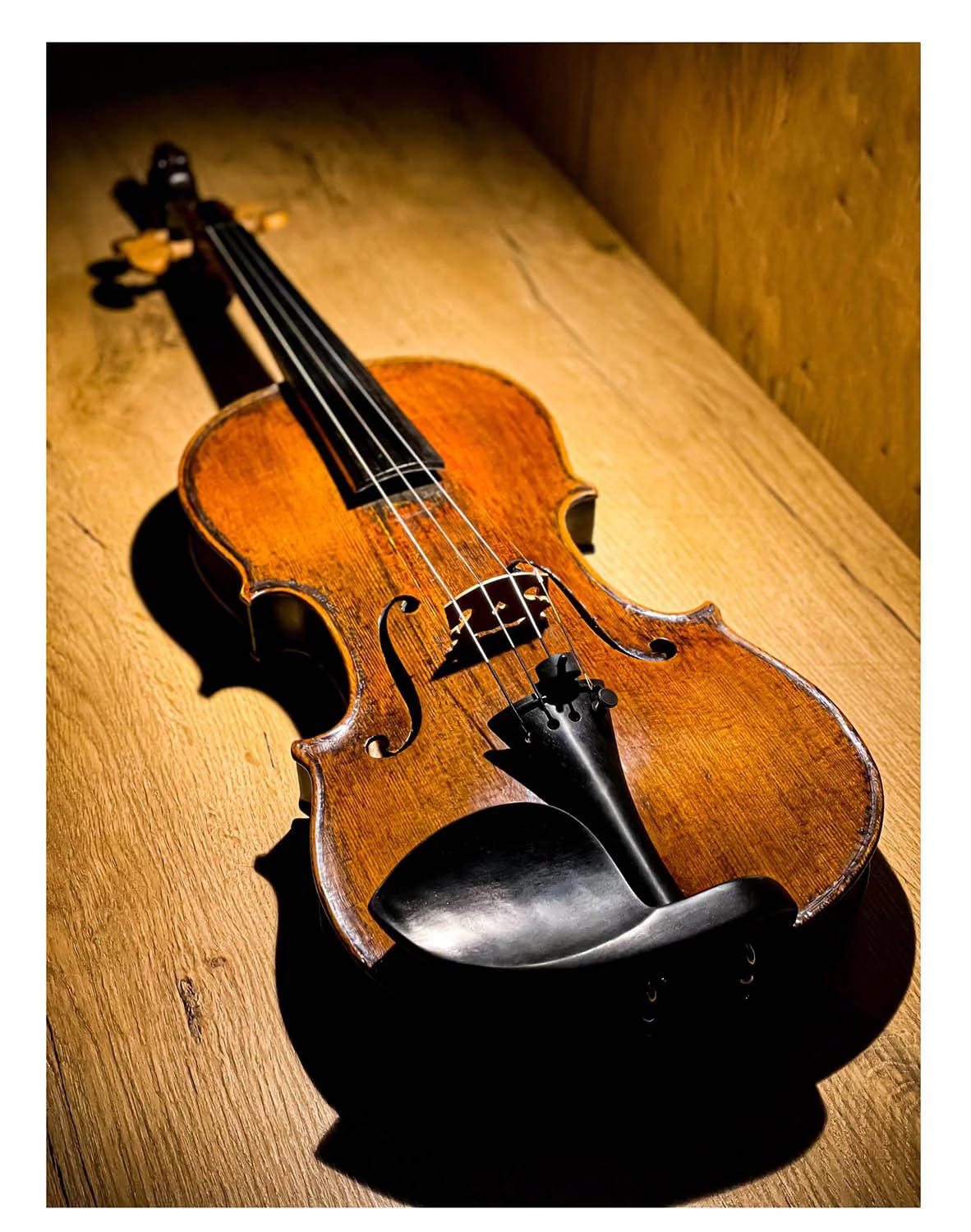 Conrad Gotz zk4253 Original Chinrest para violín 4/4, ébano de Hamburgo con cerrado estilo soportes