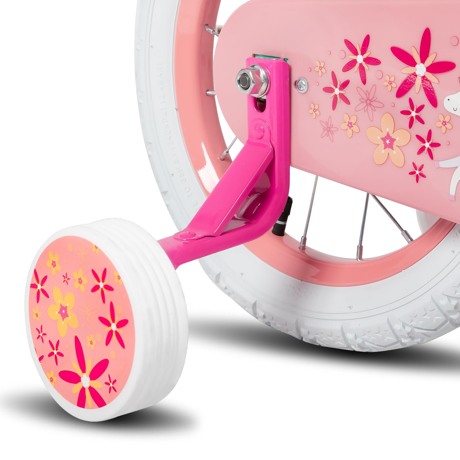 JOYSTAR Vélo Pour Enfants De 45,7 Cm Avec Panier Et Roues D Pour Filles De 5 A 8 Ans Velo De Princesse Pour Enfants De 5 6 7 8 Ans Rose