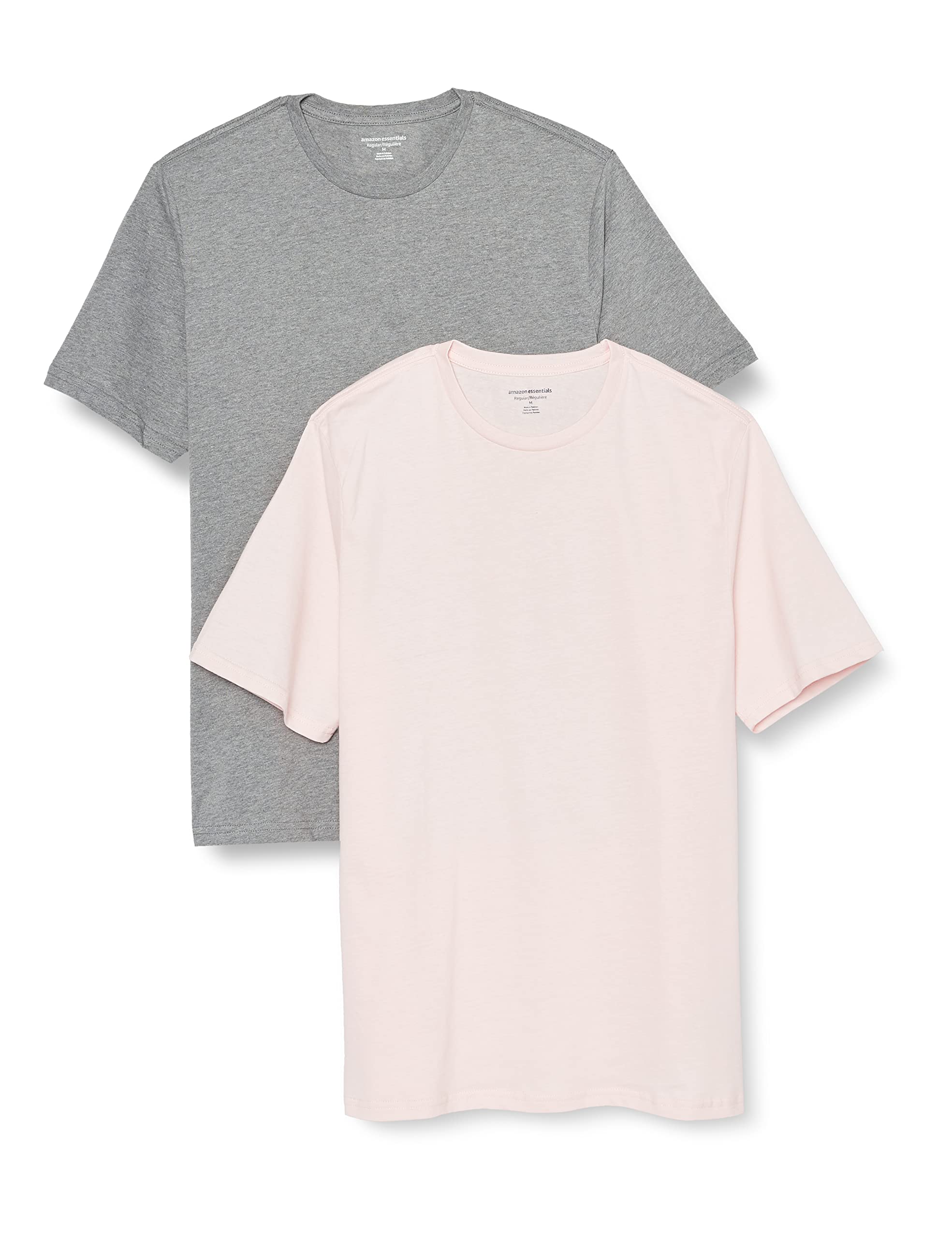 Amazon Essentials Herren Kurzärmeliges T-Shirt mit Rundhalsausschnitt aus Baumwolle – Regular Fit