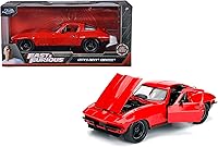 Vista 7 de Jada 253203010 Fast & Furious 1966 Chevy Corvette vehículo de juguete, rojo