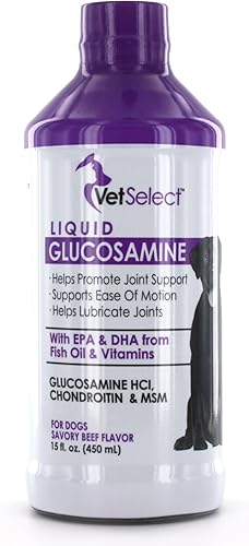 Windmill Vetselect - Glucosamina líquida para perros, 15 onzas
