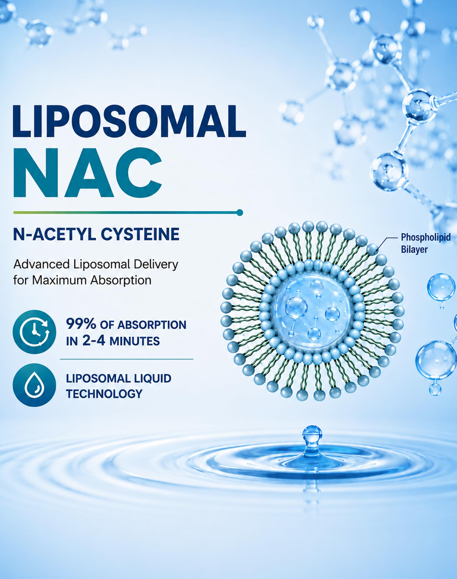 ANYTALK Liposomal NAC Drops – N-Acetyl Cysteine 1000mg Liquid Supplement with Alpha Lipoic Acid, Quercetin & Zinc, Antioxidant, Immune, Liver & Lung Support, Sugar-Free, Adults & Kids — Amazon image 4