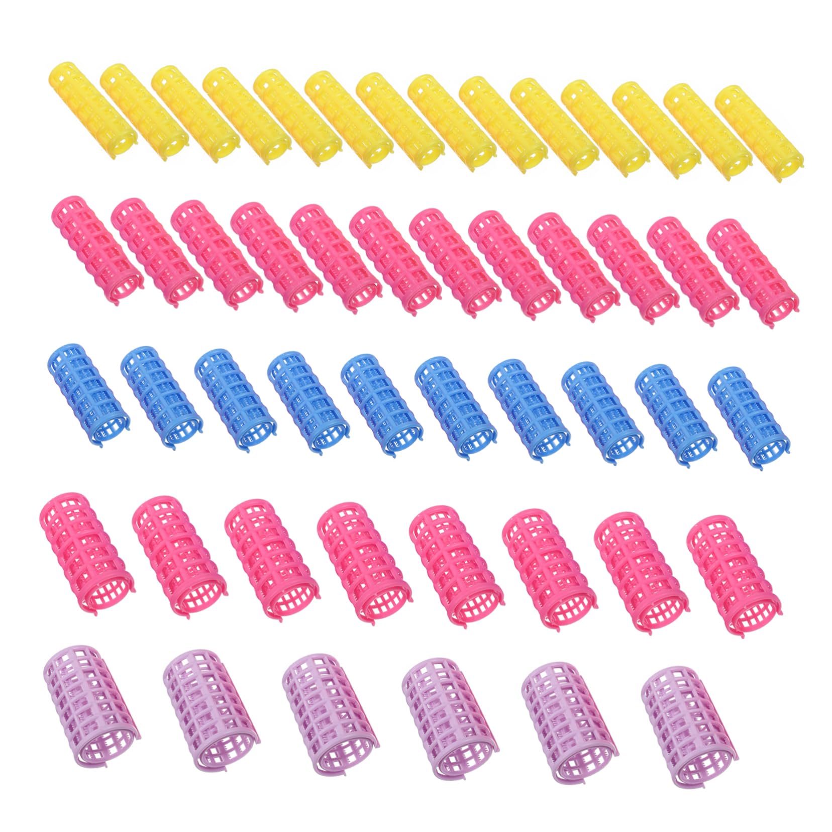 Rodillos de Pelo de Plástico Autoadhesivos 50 Piezas Compactos