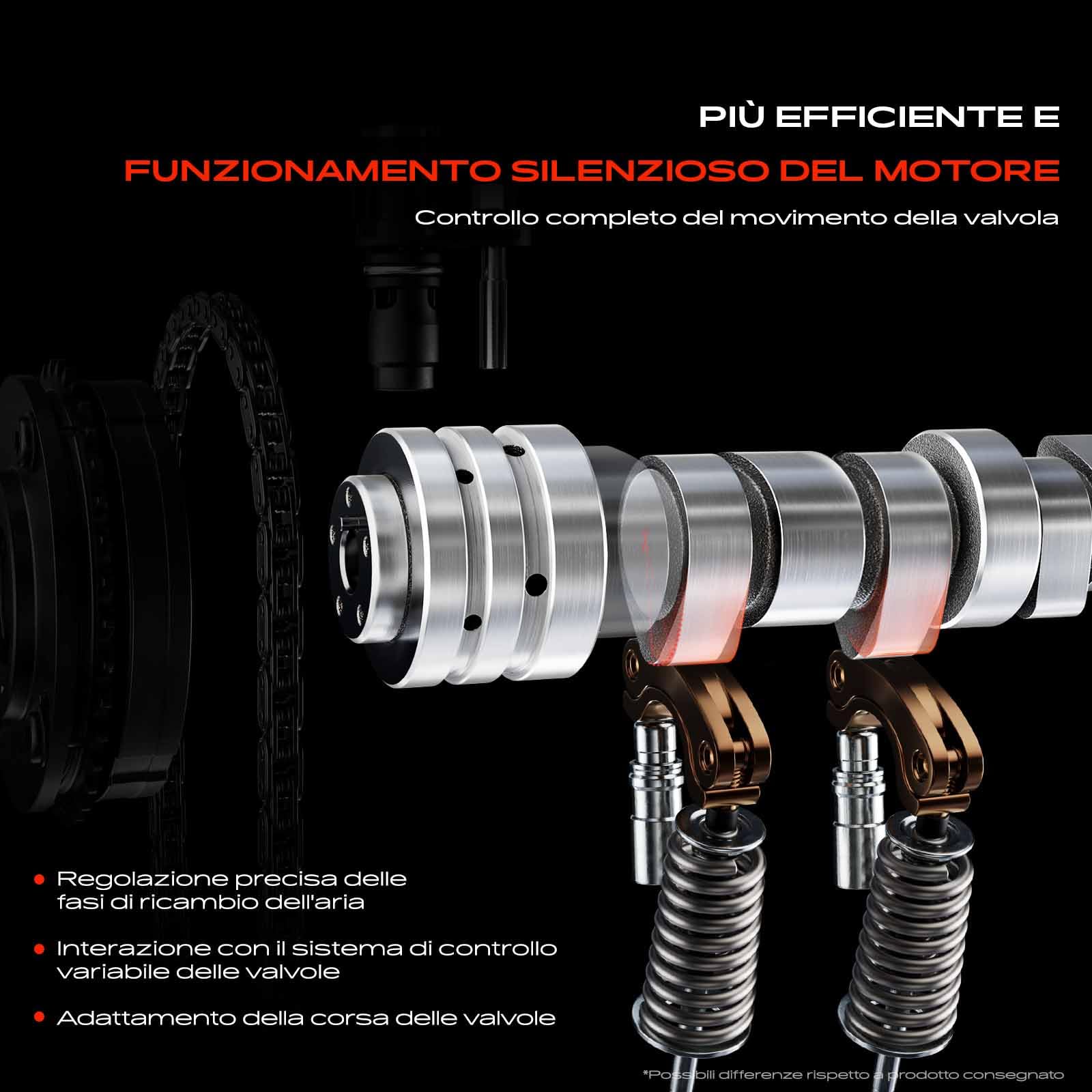 Frankberg Albero a camme Benzina Lato Scarico Compatibile con Logan II S.a.n.d.e.r.o II Micra V Clio IV Thalia III Twingo III C.a.p.t.u.r I Replace# 130200522R