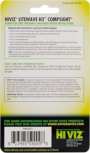 Miniatura 4 de HiViz H3 Tritium CompSight Litewave - Vista de escopeta, verde, talla única, PMN301