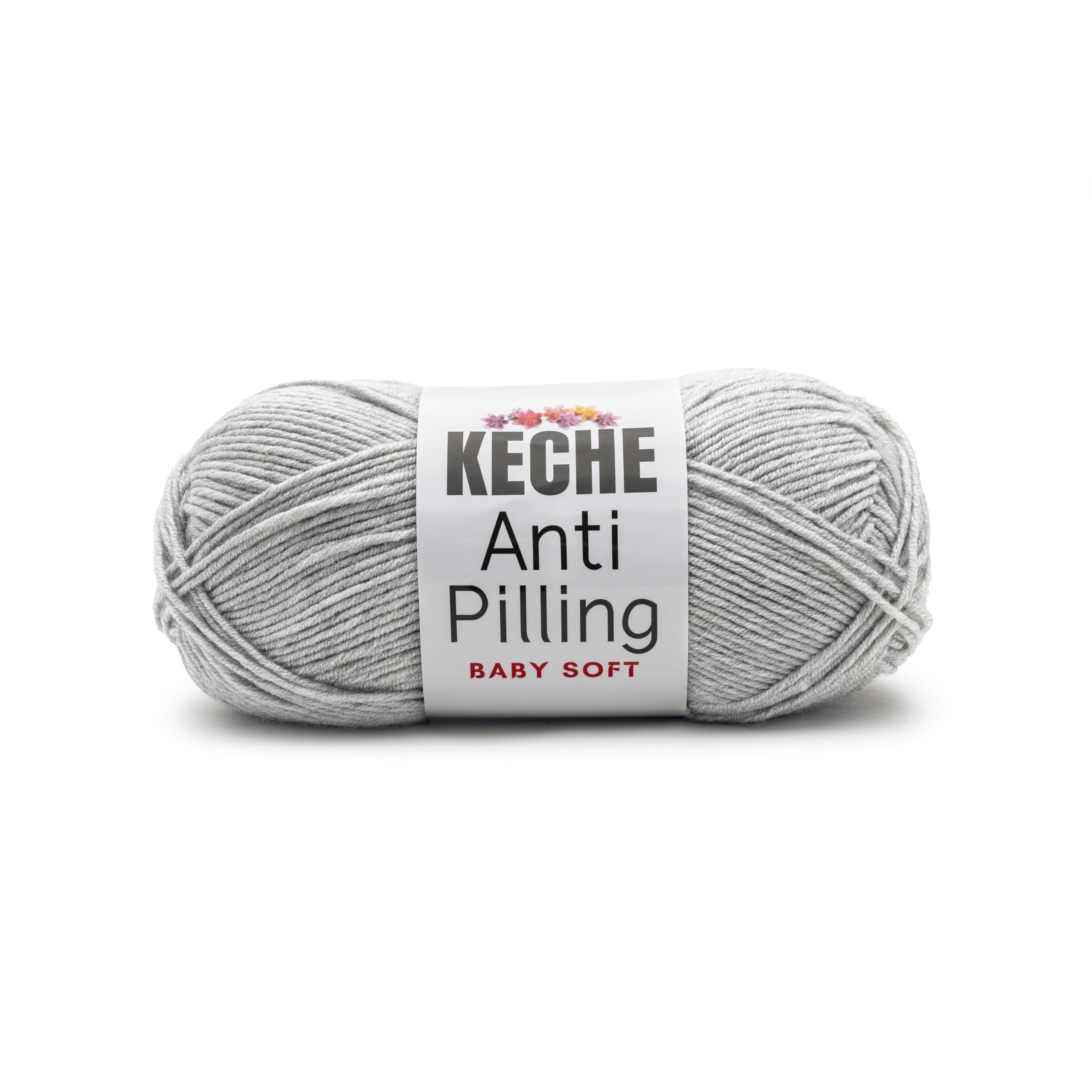 Soft DailyKnit DK Yarn, 100% Anti-Pilling Acrylic for Knitting Crocheting, Light Weight #3 (3.52 oz / 274 Yds) 1 Skein - Red — view 14