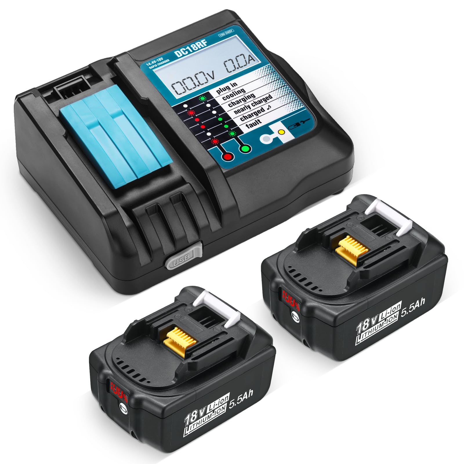 Amazon.co.jp: マキタ 18v バッテリー 充電器セット18v 6.0Ah 