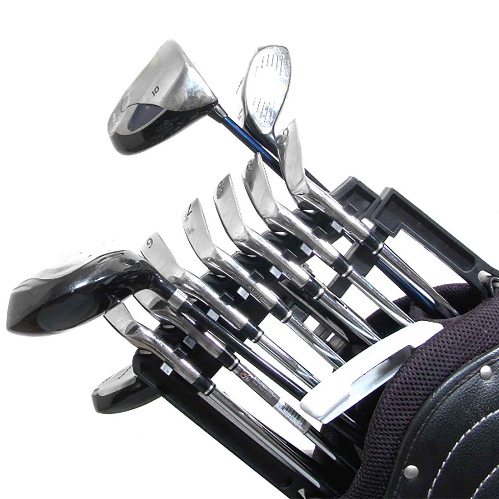 Organisateurs de clubs de golf anti-secousses, 9 supports de clubs de golf en fer, séparateurs de pièces de golf, supports de rangement multiclub