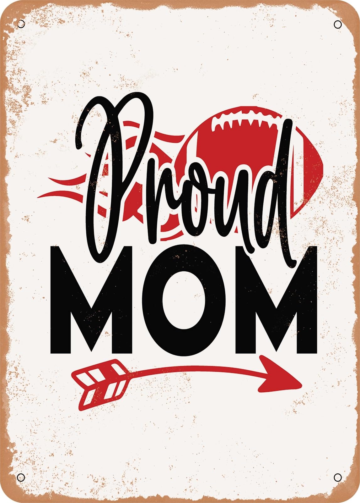 Miaomansenstore Metal Sign - Proud Mom - Vintage Look Home Decor