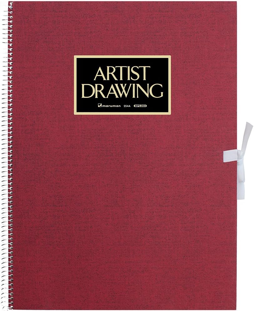 ARTIST MEDALLION F4 Sketchbook for Watercolor, Red