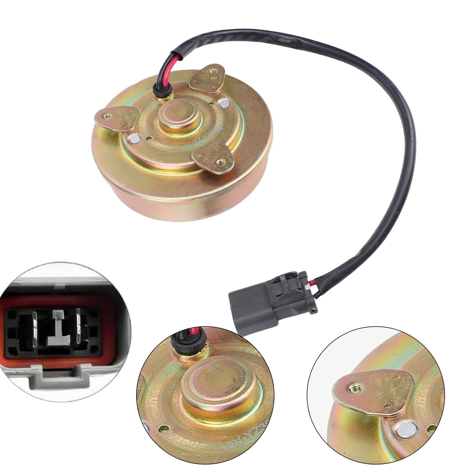 Gugxiom Motore Ventola Radiatore K7711-85220 Motore Ventola di Raffreddamento Condensatore di Ricambio per RTV1140CPX UTV, di Raffreddamento in Alluminio per Veicoli Agricoli