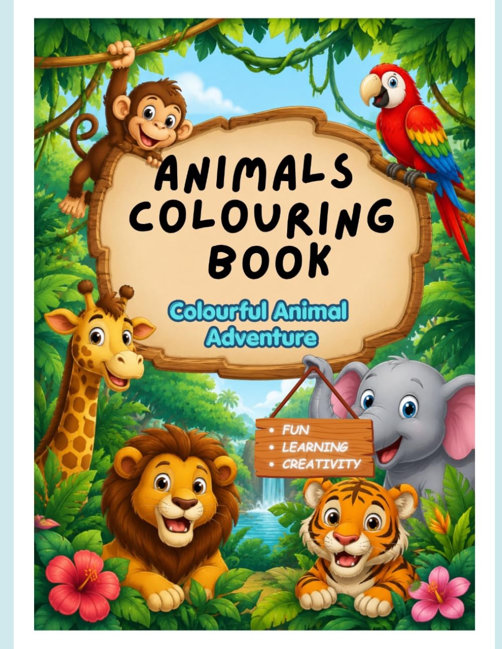 Colorful Animal Adventures: Color, Learn, and Explore the Animal Kingdom
