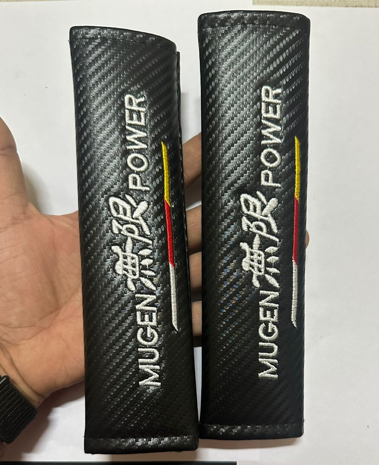 AUTO MTBLACK MUGEN POWER AUTO ACCESSORIES JDM DRIFTING SPORTS MUGEN POWER Car Seat Belt Shoulder Pads