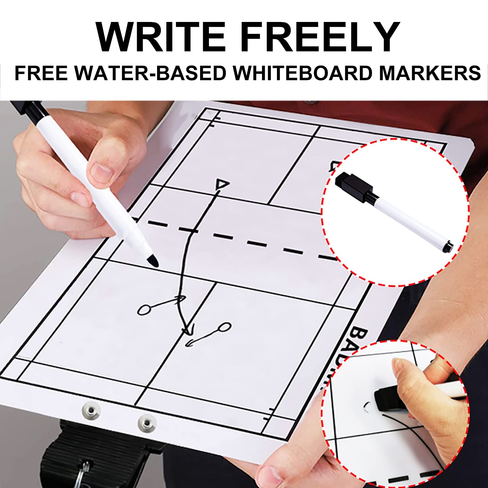 Vinex Taktik-Klemmbrett Für Sport - Basketball Fußball Handball Volleyball