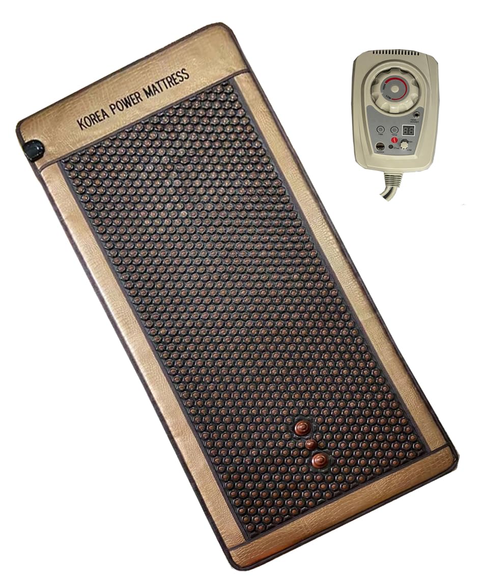 CAREFIT Advance Big Korean Tourmalene Germanium Stone 6 Ft Infrared Power Heating Mat (74" x 31" | 80x190cm) with Uterus 3 Ball Seating Stone Massager (B09XGYBJLM) Amazon Price History, Amazon Price Tracker