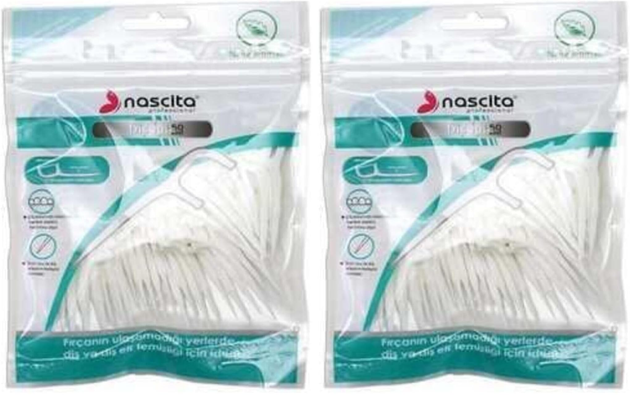 Nascita Profestonel 50 Adet Nane Aromalı Diş İpi 2li paket
