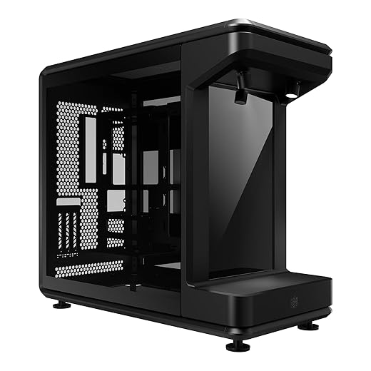 Cooler Master MasterFrame 360 Stage LCD Open-Frame ATX PC Case, Front LCD Display, 430mm GPU Max, 360mm Radiator Support, Supports Up to 12×120mm Fans, PCIe 5.0 Riser, USB4 Type-C, Vertical GPU Mount