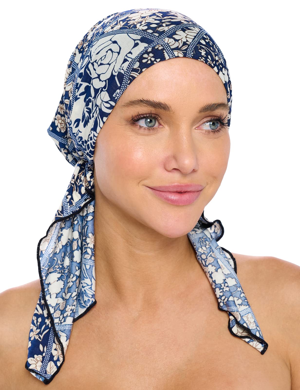 Ashford & Brooks Pre Tied Bandana Turban Chemo Head Scarf Sleep Hair Cover Hat