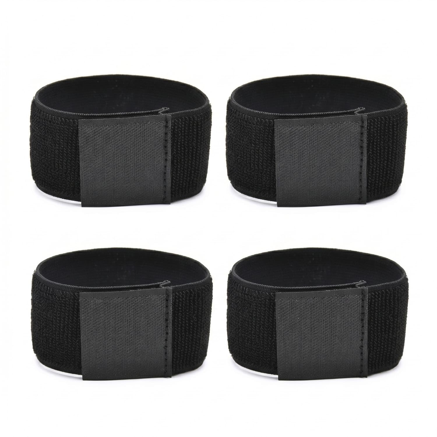 4 Pieces Black Football Shin Guard Strap Encircling Hook and Loop Shin Guard Strap Secure Fit Sports Gear Long-Lasting, 4 PCS-image-29