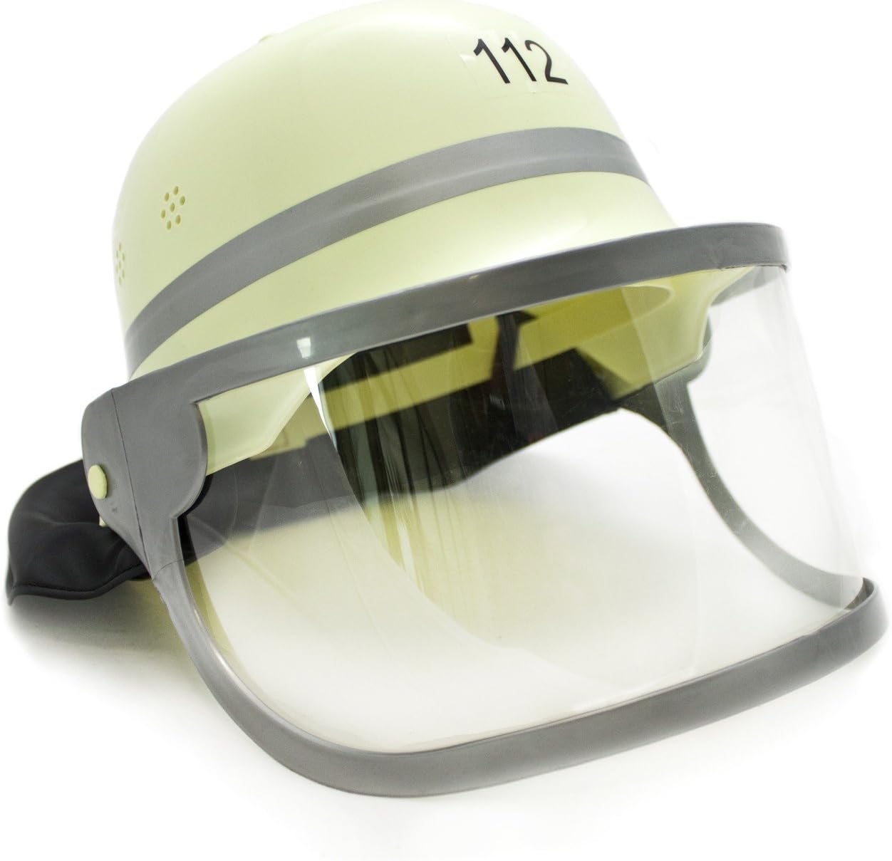 Unbekannt Trullala Fire Brigade Helmet Plastic with Folding Visor, Green