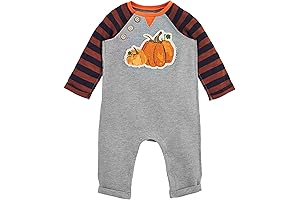 Baby Boys Waffle Weave Baby Pumpkin Bodysuit