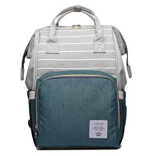 Miniatura 1 de Mochila para pañales multifunción impermeable para mamá, mochila de viaje para pañales, Verde, Mochilas de viaje